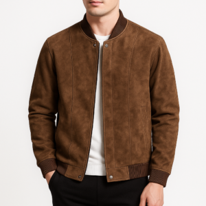 Suede Bomber Jacket